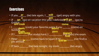 Future Real Conditional Examples Mastering the First Conditional: Usage, Examples, and Exercises for ...