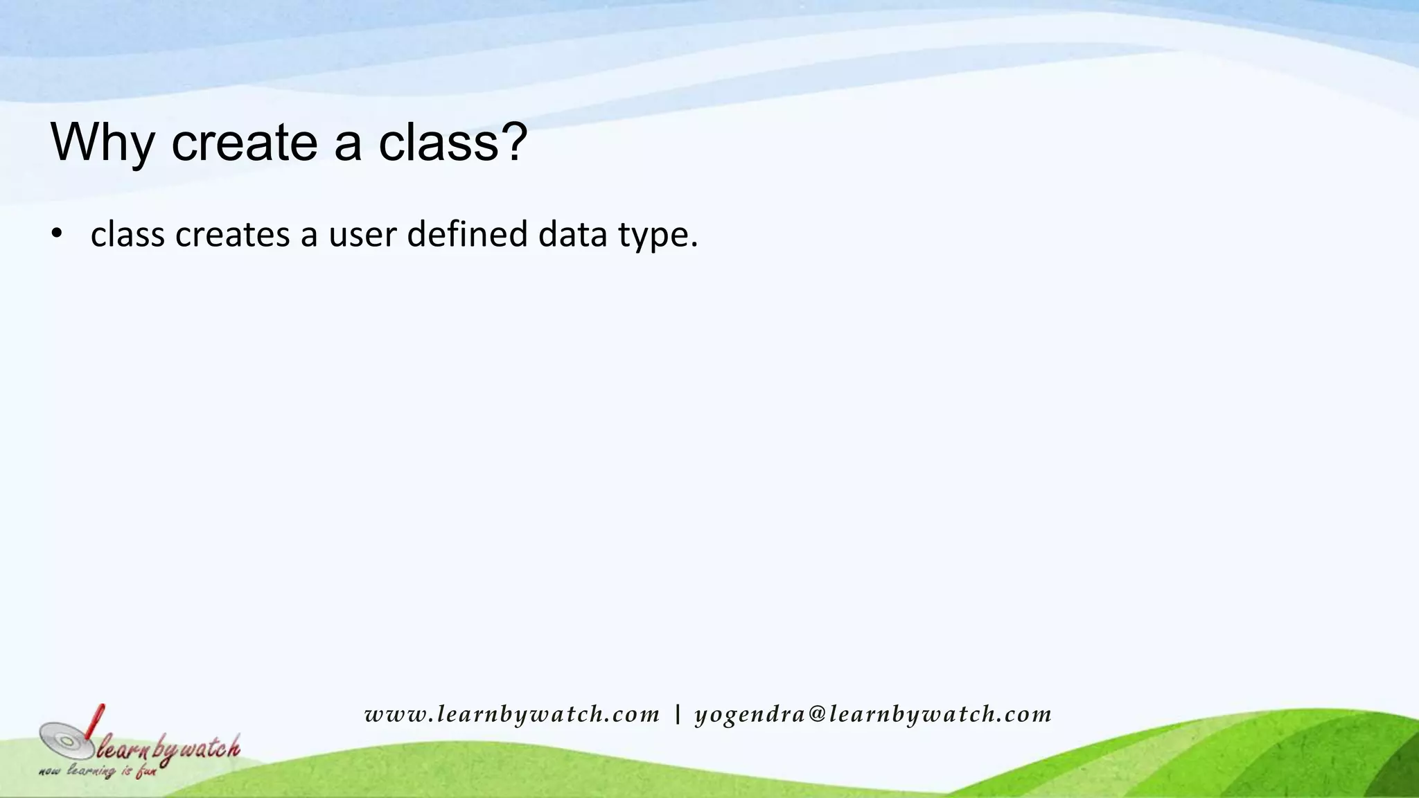 Write First C++ class | PPT