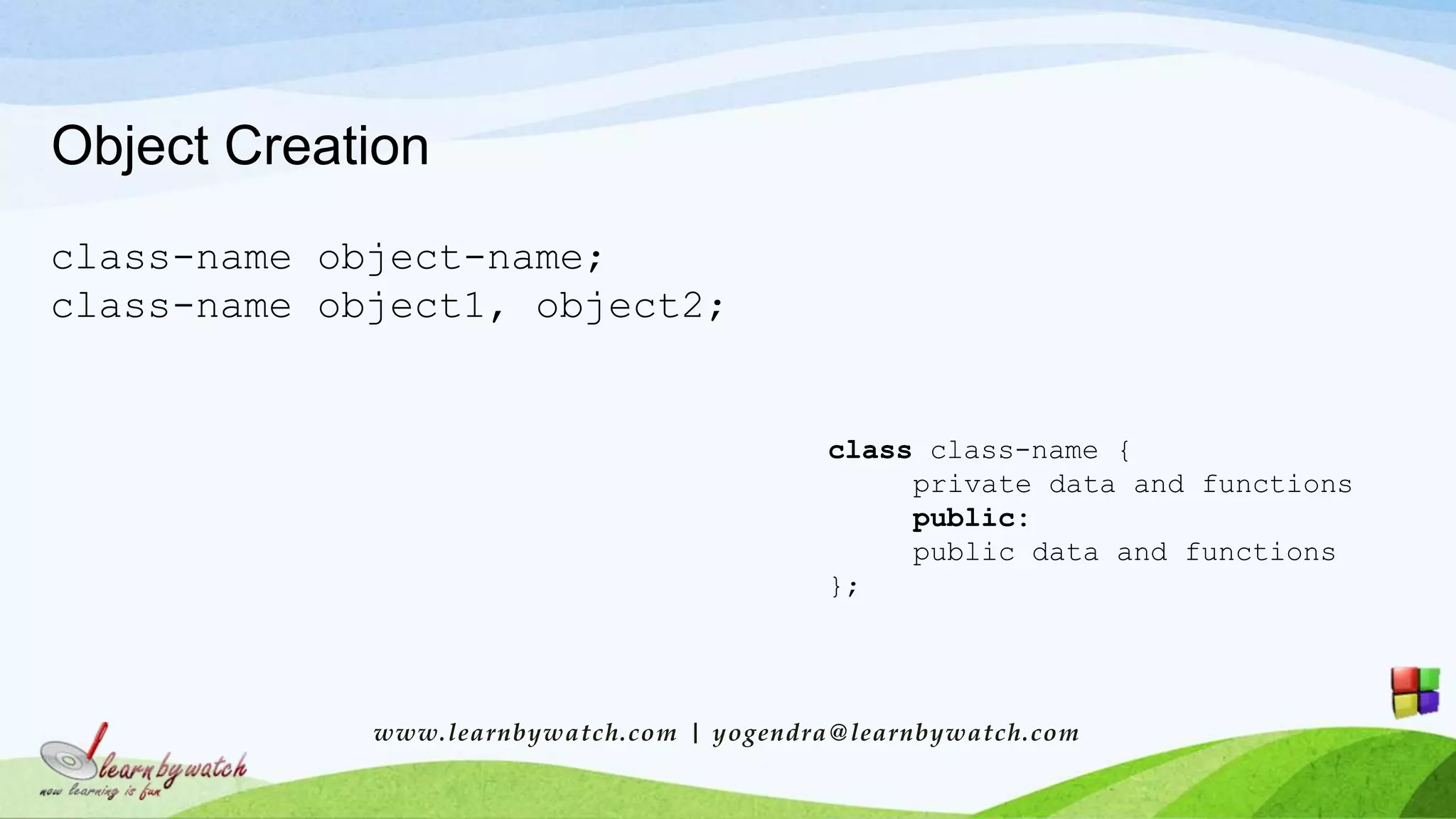 Write First C++ class | PPT