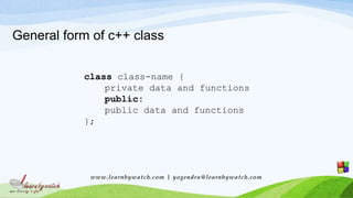 Write First C++ class | PPT