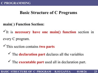 FIRST C PROGRAM in basic level for better understand | PPT