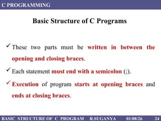 FIRST C PROGRAM in basic level for better understand | PPT