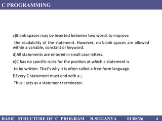 FIRST C PROGRAM in basic level for better understand | PPT