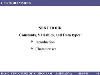FIRST C PROGRAM in basic level for better understand | PPT