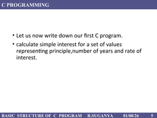 FIRST C PROGRAM in basic level for better understand | PPT