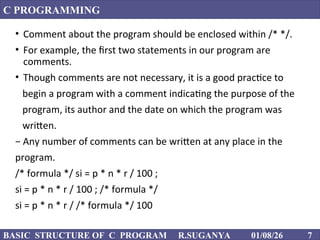 FIRST C PROGRAM in basic level for better understand | PPT