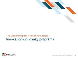 Innovations in loyalty programs The Loyalty Program: A Recipe for Success 