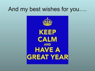 And my best wishes for you….
 