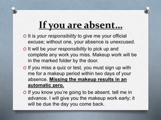 11th Grade English - First Day of School Powerpoint | PPTX