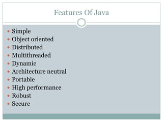 Why JAVA is Best | PPT