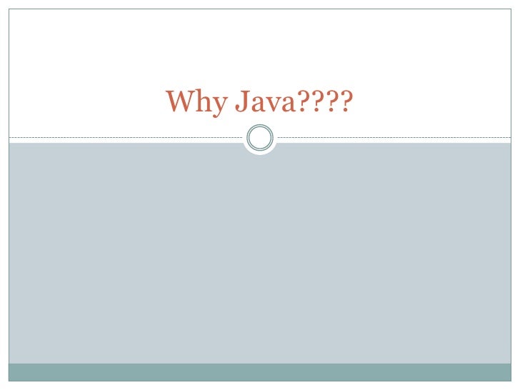 Why JAVA is Best