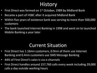 First direct bank | PPTX