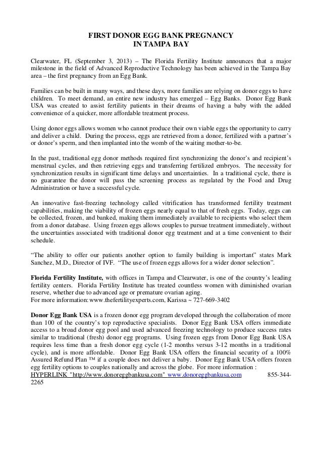 How Old Do You Have To Be To Donate Eggs In Florida Egg Donation In