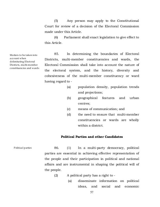 First draft constitution