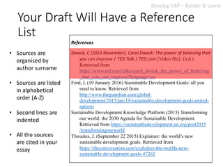First draft expectations | PPTX
