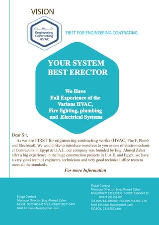 First engineering contracting | PDF