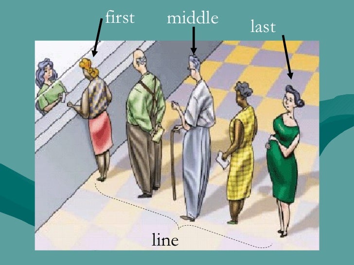 first last line middle 