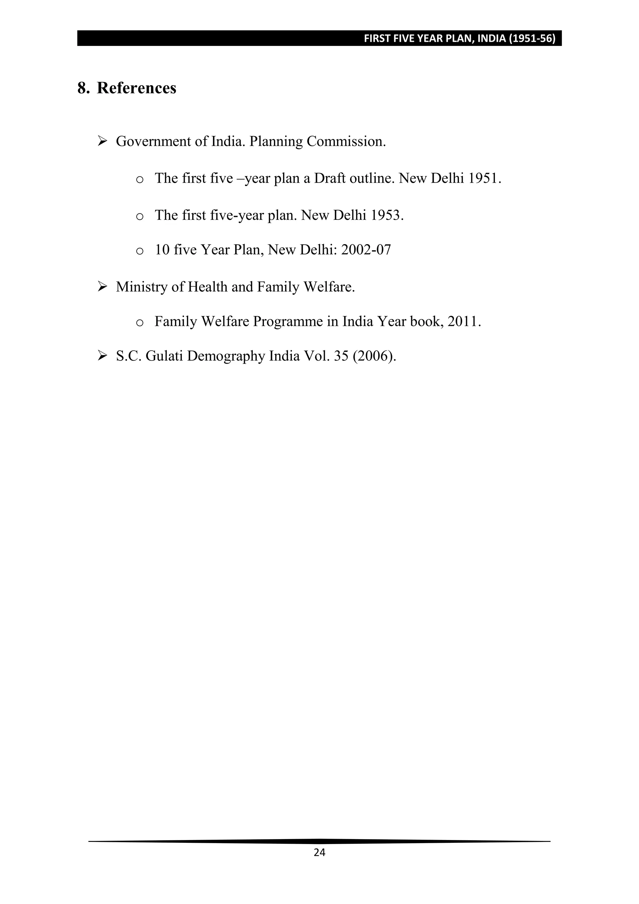 First Five Year Plan India 1951 56 Pdf