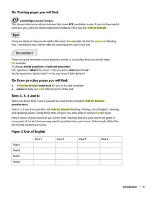 First for Schools Trainer - Six Practice Tests with Answers & Teacher's ...