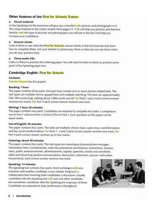 First for Schools Trainer - Six Practice Tests with Answers & Teacher's ...