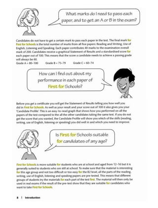 First for Schools Trainer - Six Practice Tests with Answers & Teacher's ...