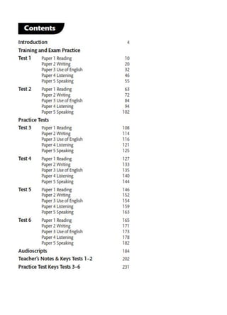 First for Schools Trainer - Six Practice Tests with Answers & Teacher's ...