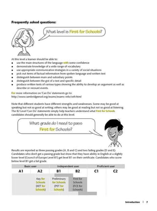 First for Schools Trainer - Six Practice Tests with Answers & Teacher's ...