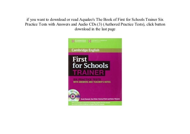 ket for schools trainer pdf free download