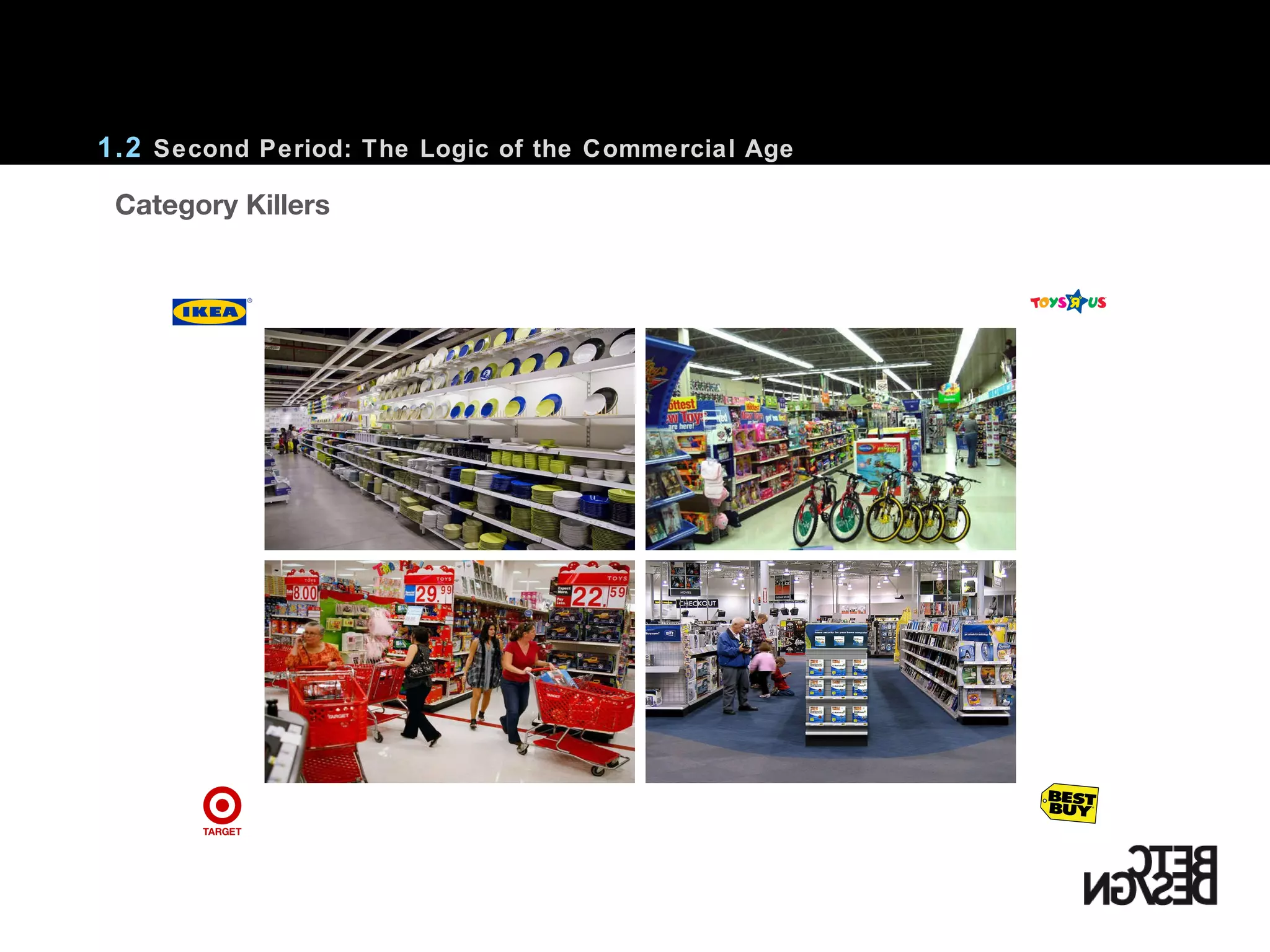 1.2  Second Period: The Logic of the Commercial Age    Category Killers 