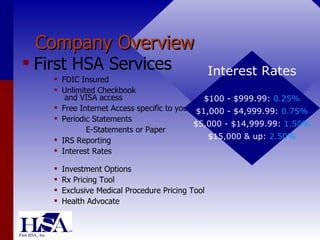 HSA (Health Savings Account)Presentation | PPT