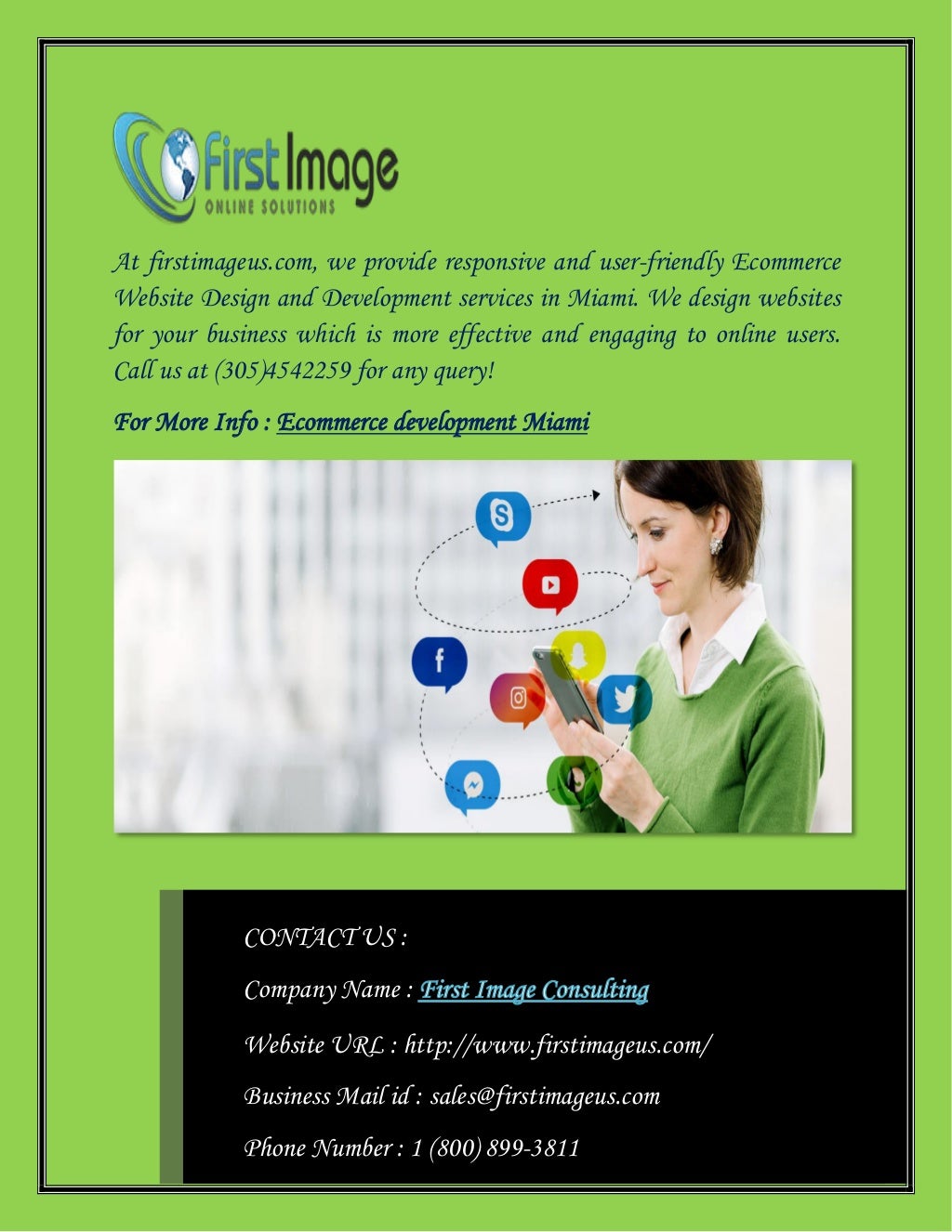 Miami Web Design Company by First Image
