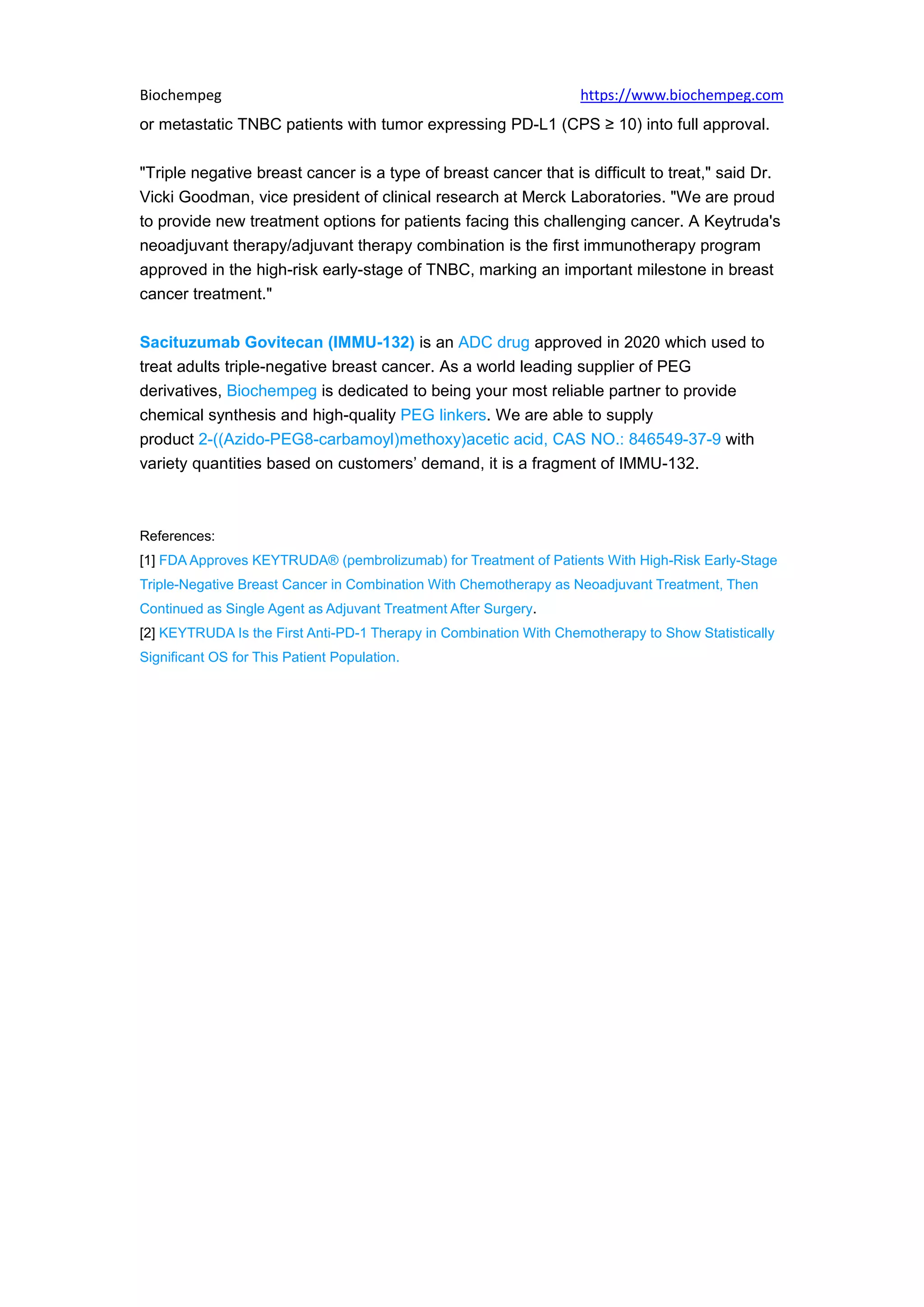 First Immunotherapy For Early Stage Triple Negative Breast Cancer Pdf