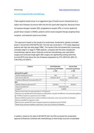 First Immunotherapy For Early Stage Triple Negative Breast Cancer Pdf