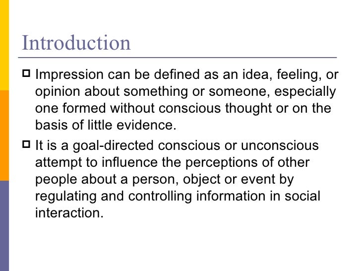 impressions definition impressions definition