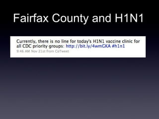 Fairfax County and H1N1 