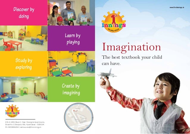 play school brochure first innings school brochers