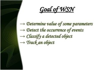 First introduction to wireless sensor networks | PPTX