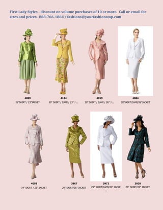 First lady suits cheap