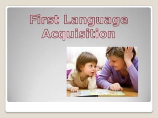 First Language Acquisition 