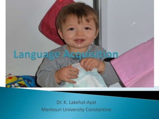 Dr. K. Lakehal-Ayat
Mentouri University Constantine
 