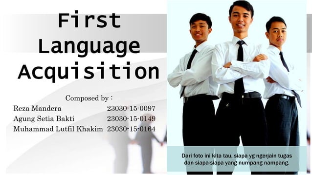 First language acquisition | PPT