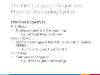 First Language Acquisition | PPTX