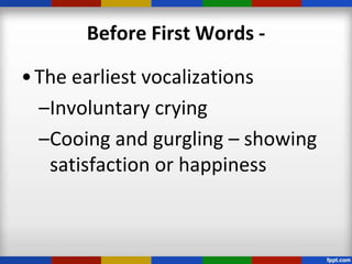 First language acquisition (behaviourism) | PPTX
