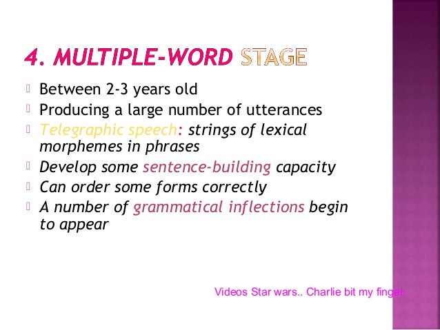 First Language Acquisition Stages