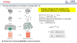 First Order Entropy First law of thermodynamics | PPTX