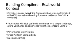 Compiler Construction , basic introduction | PPTX