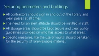 Principles for the care and handling of library materials | PPTX