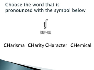 CHarisma CHarity CHaracter CHemical
 