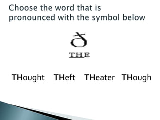 THought   THeft   THeater THough
 