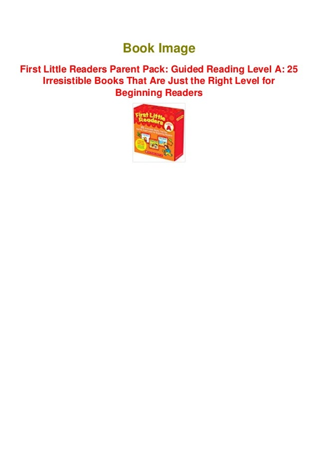 First Little Readers Parent Pack Guided Reading Level A 25 Irresist